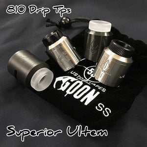 Superior 810 POM Knurled Drip Tips