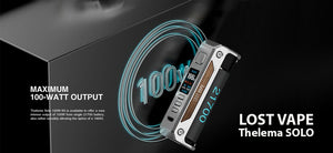 100% Authentic Lostvape Thelema Solo 100W Box Mod ( Carbon Fiber Style )