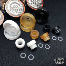 Quality 510 Drip Tips & 22mm To 24mm Extending Bottom Rings Kit Set